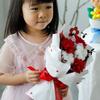Flores Eternas de Yunnan Clavel Eterno Navideño Ramo de Flores de Dibujos Animados Venta al por Mayor Regalo para Mamá Ramo del Día de la Madre