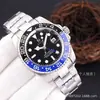 Reloj Mecánico Automático Completo Laojia Greenwich para Hombre Acero Inoxidable Cerámica Anillo de Coca Luminoso Resistente al Agua Reloj de Negocios