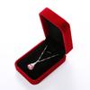 Caja de Embalaje de Joyería de Terciopelo Ins Caja para Colgante de Collar Caja para Aretes Anillo Caja para Pulsera Pulsera Caja para Pulsera de Joyería