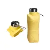 Taza de agua plegable de silicona de grado alimenticio con forma de diamante creativa, vaso para beber de gran capacidad para ciclismo y montañismo al aire libre
