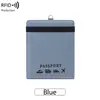 Novo porta-passaporte antifurto RFID transfronteiriço, clipe de passaporte portátil para pendurar no pescoço, bolsa multifuncional para armazenamento de passagens e documentos de viagem