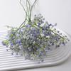 Gipsofila Simulada Tacto Pegamento Suave Gipsofila de 3 Puntas Flor Simulada Decoración de Boda Flor Artificial de Plástico de Mano