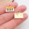 Mezcla de 20 gotas de aceite de hojas de flores amarillas, accesorios de joyería de aleación, pulseras, pendientes, llaveros, colgantes.
