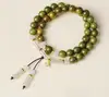 Pulsera de Sándalo Verde, Pulsera de Madera de Sándalo Natural, Artículo Cultural con Múltiples Cuentas, Regalo para Atracciones Turísticas, Mayoreo
