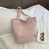 Bolso Tote Holgado Estilo Coreano Bolso de Hombro Artístico Sencillo Perezoso Bolso de Mano para Estudiante Salida de Compras Vacacional
