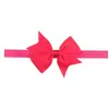 Pacote com 20 Faixa de Cabelo com Laço de Quatro Cantos AliExpress Menina Cor Sólida Faixa Canelada Faixa de Cabelo Bebê Simples Faixa de Cabelo Feminina