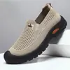 Zapatos de Tela Old Beijing para Hombre, Suela Blanda, Zapatos Cómodos tipo Papá, Zapatos para Padre de Mediana Edad y Mayor, Slip-On, Cómodos, Transpirables, Zapatos Casuales para Hombre