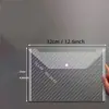 Bolsa para documentos A4 engrosada, bolsa transparente con patrón diagonal y broche de presión, bolsa para archivos de datos, bolsa colorida para almacenamiento de documentos de oficina, bolsa duradera