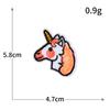 Lentejuela Unicornio Serie Animal Cabeza de Caballo Dibujo Animado Bordado Tela Pegatina Adhesiva Computadora Bordado Pegatina Parche para Agujeros DIY