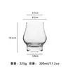 Taza de Cata de Cristal Creativa Transparente para Whisky Alto Valor de Color Vertical Fragante Taza Aromática Copa de Vino Extranjero Copa Seca