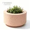 Floreira de mármore artificial terrazzo para varanda de terraço, floreira para pátio de pousada, floreira para plantas verdes de jardim ao ar livre