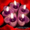 Velas románticas sin humo con carcasa de plástico 9 de fábrica directa, cera de té en forma de corazón, velas en forma de corazón, péndulo de San Valentín