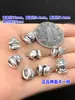 Plata pura s999 Mariposa Retro serpiente separada Cuentas Cubo Cuentas Cuerda de mano trenzada Pulsera Collar Accesorios DIY hechos a mano