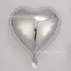 Globos con Forma de Corazón de 18 pulgadas Color Sólido Liso Globos de Corazón de Papel de Aluminio Decoración y Globos para Actividades de Liberación del Día de San Valentín