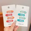 Pinzas para el pelo de colores dopamina estilo coreano para niñas, lindos y versátiles accesorios pequeños para el cabello que no dañan el cabello, adecuados para flequillos laterales de bebé