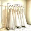Suporte de Exibição Hanfu Xiuhe, Cabideiro Estilo Chinês, Suporte de Exibição para Estúdio de Casamento, Exibidor Simples de Chão para Roupas e Adereços