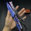 Jogo Peace Elite Faca de Chama Fria Sem Gume Artesanato em Metal Nezha Shenlong Nunchaku Ornamento Modelo