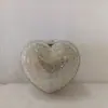 Bolso de Noche Metálico con Forma de Corazón Pequeño, Base Plana, con Pedrería de Conejo, Estilo Europeo y Americano Transfronterizo, Bolso de Mano Pequeño con Pedrería