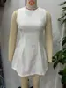 Para Venta al por Mayor Transfronteriza Estilo Europeo y Americano 2025 Nuevo Vestido Corto Casual de Moda para Mujer, Trendy, Sencillo, Versátil, Esponjoso