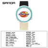 Reloj SANDA superventas transfronterizo, reloj especial para exámenes para estudiantes de secundaria, movimiento silencioso, diseño simple, correa de nailon, reloj de cuarzo