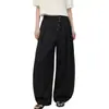 Calça Casual Longa de Barra Larga Desconstruída, Estilo Old Money, Calça Reta Abotoada Retro Americana para Homens