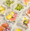 Empaque de Yogur Griego Caja de Postre de Yogur Sólido de Frutas de Moda para Llevar