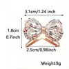 Hebilla de bufanda de lazo de cristal, anillo de bufanda de lujo ligero incrustado de diamantes, hebilla de chal, elegante hebilla decorativa de bufanda para mujer