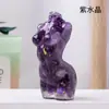 Gota de Pegamento de Grava de Cristal Natural Transfronteriza Modelo de Torso Femenino Adornos Artesanías de Resina Adornos de Decoración para el Hogar