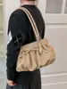 Nuevo Bolso de Hombro Plisado Minimalista de Diseño Nicho Estilo Coreano Otoño 2026, Bolso Exquisito de Moda Único para el Viaje Diario