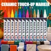 Caneta de retoque cerâmica de 12 cores para reparar arranhões em superfícies de porcelana e banheiro, caneta marcadora especial de 2,8 mm para azulejos e banheiras