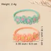 2025 Nueva Diadema para Bebé de Primavera y Verano Transfronteriza Color Sólido Flor Diadema para Niños Accesorios para la Cabeza Diadema de Nylon Suave para Bebé