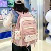 Mochilas Escolares para Meninas, Estilo Coreano Fofo para Alunas do Ensino Fundamental II, Alunas do Ensino Fundamental I, Mochilas da Terceira à Quinta e Sexta Séries, Mochilas de Grande Capacidade para Alunas do Ensino Médio