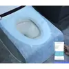 Cubierta Desechable para Asiento de Inodoro Viaje Hotel Hogar Tela No Tejida Cubierta para Asiento de Inodoro Postparto Portátil Impermeable Cubierta para Inodoro