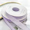 Cinta de Cuadros de 1 cm con Cinta de Cuadros Coloridos para Lazo Decorativo Hecho a Mano DIY, Accesorio para el Cabello, Empaque, Disponible en Múltiples Colores para Venta al por Mayor