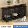 Bajo la Mesa jaula para gatos estilo villa interior con inodoro tamaño extra grande casa para gatos pequeña gratis casa para gatos nido para gatos