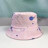 Sombrero de Pescador de Doble Cara con Estampado de Raqueta de Tenis Versátil Japonés Sombrero de Sol para Proteger del Sol Sombrero de Cubo de Moda Versátil Casual Transfronterizo