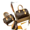 Popular Bolso Boston Cubo Vintage de Cuero Tricolor Blanco Bolso Tote Versátil Bolso de Mano de Moda Bolso Cruzado para Mujer Lujo Ligero Bolso de Gama Alta