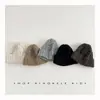 Gorros para Niños Otoño e Invierno Estilo Nuevo Gorros Trenzados Ins Coreanos Gorros de Lana para Bebés Niños y Niñas Gorros de Punto Cálidos