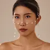Accesorios Faciales de Cadena de Perlas Cuadradas de Nueva Moda Transfronterizos para Mujeres Accesorios Faciales Ins Europeos y Americanos Máscaras para Fiesta de Graduación Venta al por Mayor