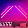 Lámpara de e-sports para juegos, lámpara de techo RGB, interior, ángulo recto, color mágico, lámpara de pie, dormitorio, lámpara de techo RGB de empalme, estilo ins