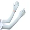 Mangas con Protección Solar para Mujer, Mangas Largas de Seda Helada de Verano, Mangas para Conducir, Protectores Finos de Brazo para Mujer, Mangas Transpirables de Seda Helada