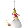 Pendente para Árvore de Natal Monstro Verde-Cabeludo do Grinch Transfronteiriço Artesanato Acrílico do Grinch Pingente de Decoração de Natal