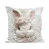 Funda de almohada para sofá transfronteriza, felpa corta agradable a la piel, funda de almohada de gato animal lindo, funda de cojín para sala de estar, no incluye relleno