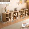 Estantería de Piso Estilo Tronco Gabinete de Pared Integrado Gabinete de Almacenamiento Gabinete de Almacenamiento para Sala de Estar Gabinete Prellis de Estilo Japonés Doméstico Madera Maciza
