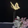 Luces de camino dinámicas tridimensionales de mariposa impermeables de acrílico transfronterizas para decoración de bodas, fiestas, decoración de jardines y diseño de paisajes