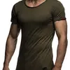Nueva Camiseta Casual de Moda para Hombre con Retazos Camiseta Casual Deportiva de Manga Corta para Hombre de Verano