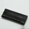 Estojo para óculos de unha única em estoque, em couro preto, bolsa para óculos portátil, caixa para armazenamento de óculos de sol, para impressão