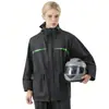 Conjunto de Impermeable Tipo Split y Pantalones de Lluvia, Impermeable de Entrega, Conjunto de Impermeable Específico para Motociclistas, Protección contra Lluvia Fuerte, Impermeable Unisex para Ciclismo