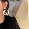 Pendientes de Botón Redondos de Perla con Brillo Fuerte, Mismo Estilo Fever, para Mujer, Lujo Ligero, Sensación de Alta Gama, Pendientes Vintage para el Día a Día, Accesorios para Orejas con Aguja de Plata 925