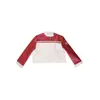 Jaqueta Americana Estilo Hong Kong para Mulheres Inverno 2026 Nova Cor Color-Blocking Preto e Branco Solta Cintura Alta Jaqueta de Baseball Biker Ins